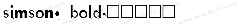 simsong bold字体转换